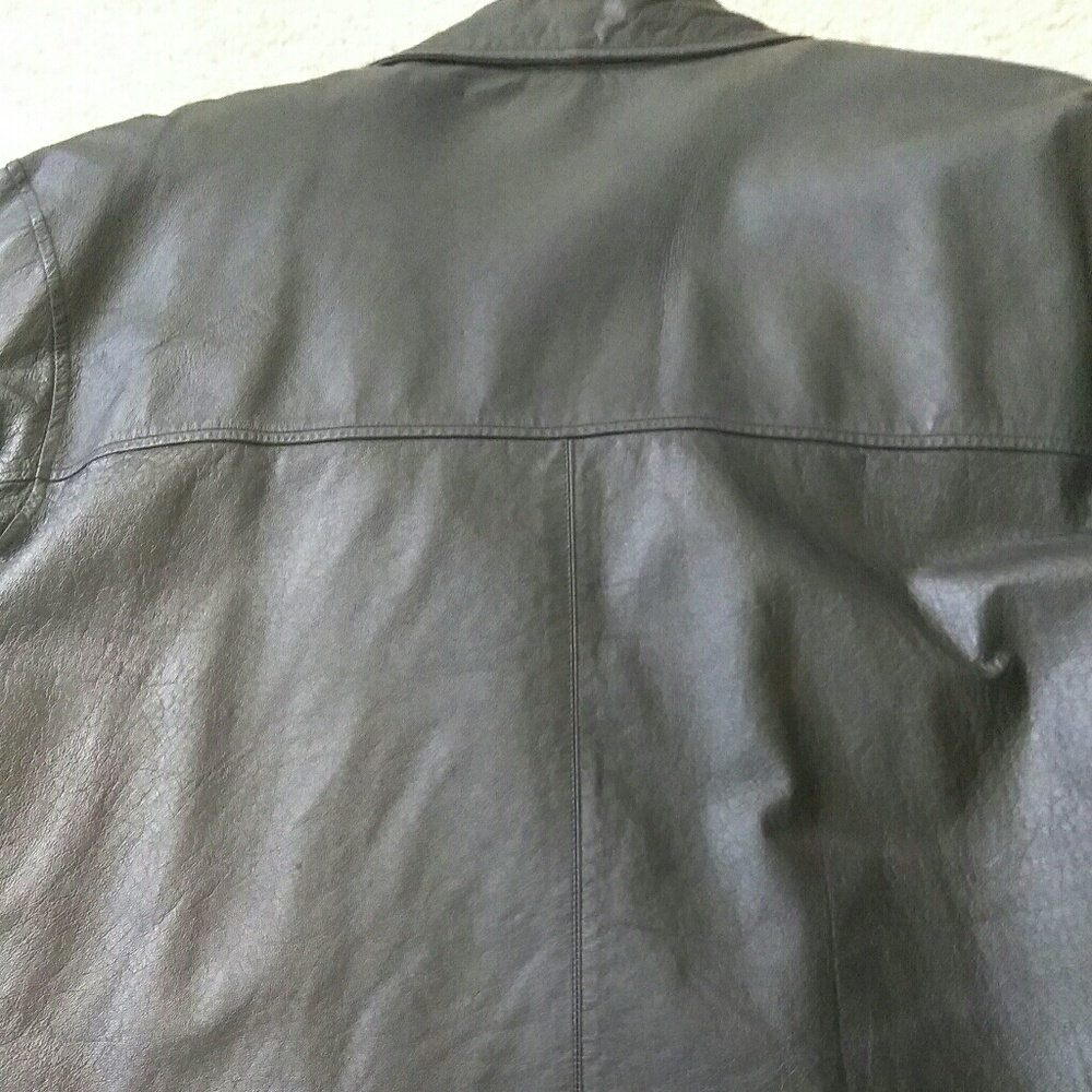New Ben Z med full-length leather coat Retail $329 - Picture 5 of 6